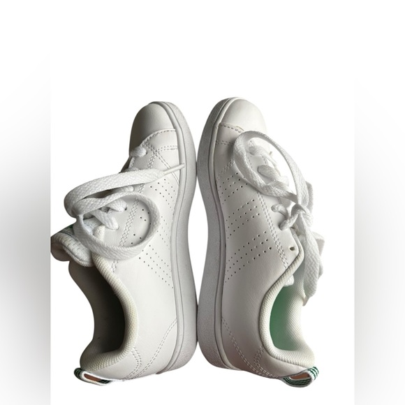 Adidas Shoes Kids White/green Sneaker VS Advantage white size 12K. - Picture 10 of 11
